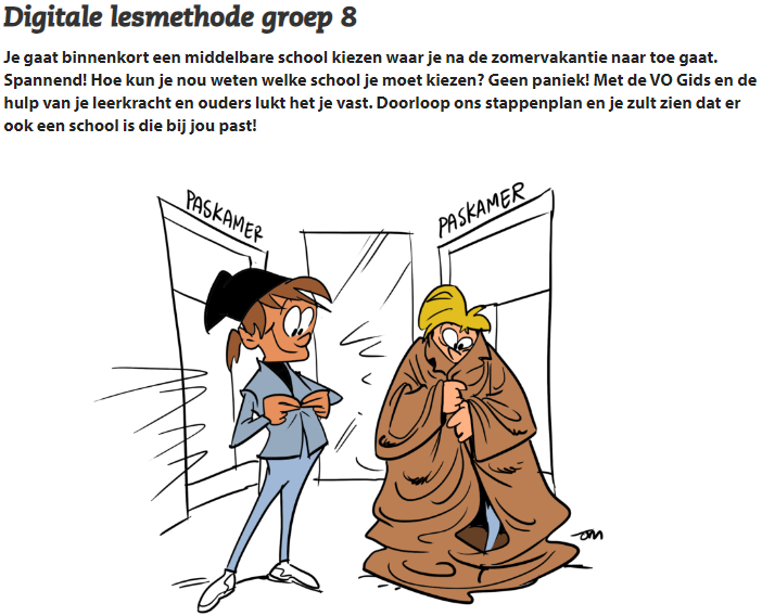 Digitale lesmethode van de VO Gids voor in de klas